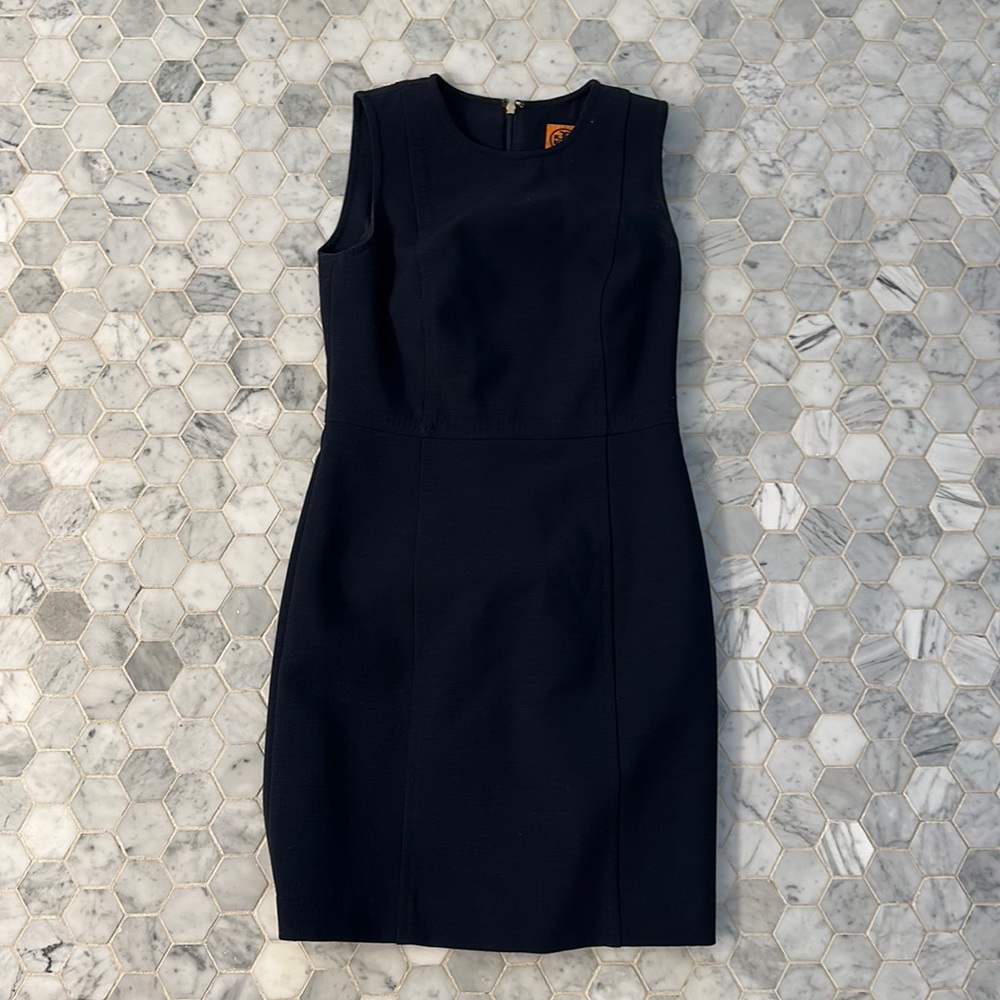 Tory Burch Navy wool shift dress